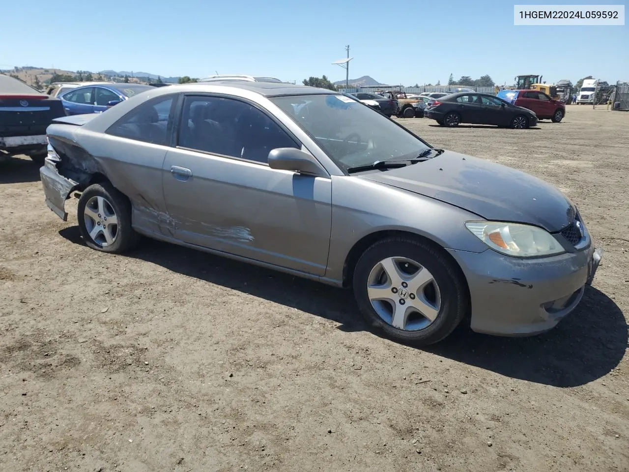 2004 Honda Civic Ex VIN: 1HGEM22024L059592 Lot: 63230404