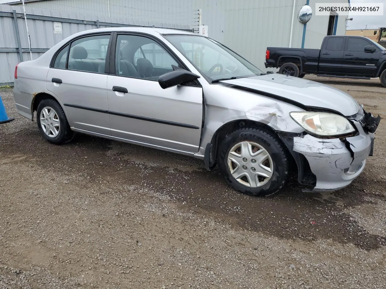 2004 Honda Civic Dx Vp VIN: 2HGES163X4H921667 Lot: 63753494