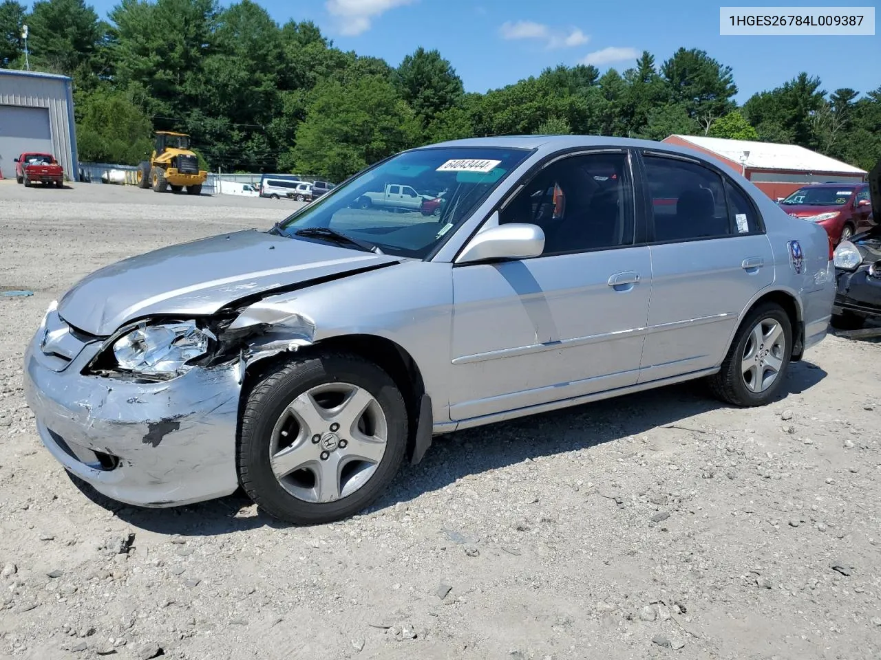 2004 Honda Civic Ex VIN: 1HGES26784L009387 Lot: 64043444