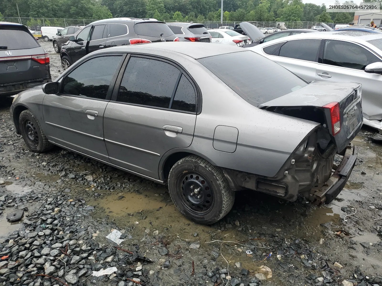 2004 Honda Civic Ex VIN: 2HGES26764H572936 Lot: 64666254