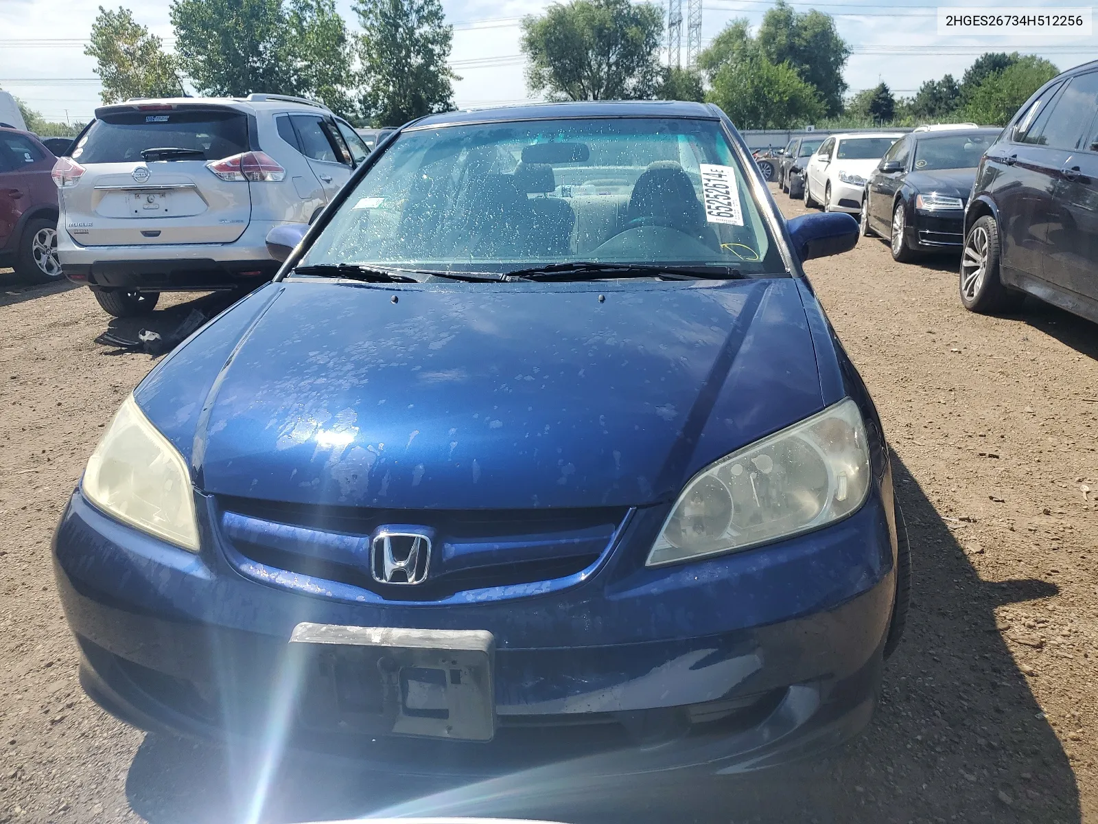 2004 Honda Civic Ex VIN: 2HGES26734H512256 Lot: 65252614