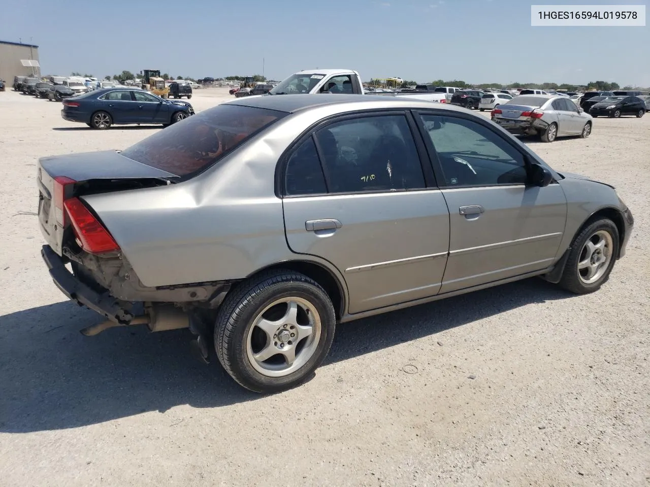 2004 Honda Civic Lx VIN: 1HGES16594L019578 Lot: 65588274