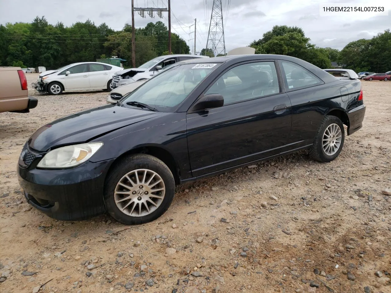 2004 Honda Civic Dx Vp VIN: 1HGEM22154L007253 Lot: 66167864