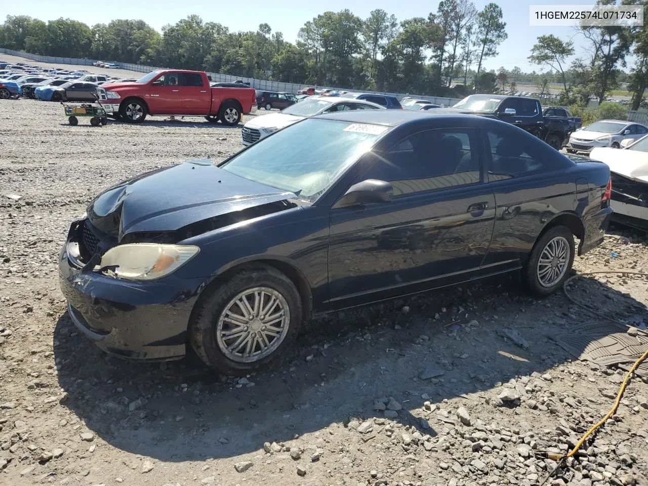 2004 Honda Civic Lx VIN: 1HGEM22574L071734 Lot: 67696034