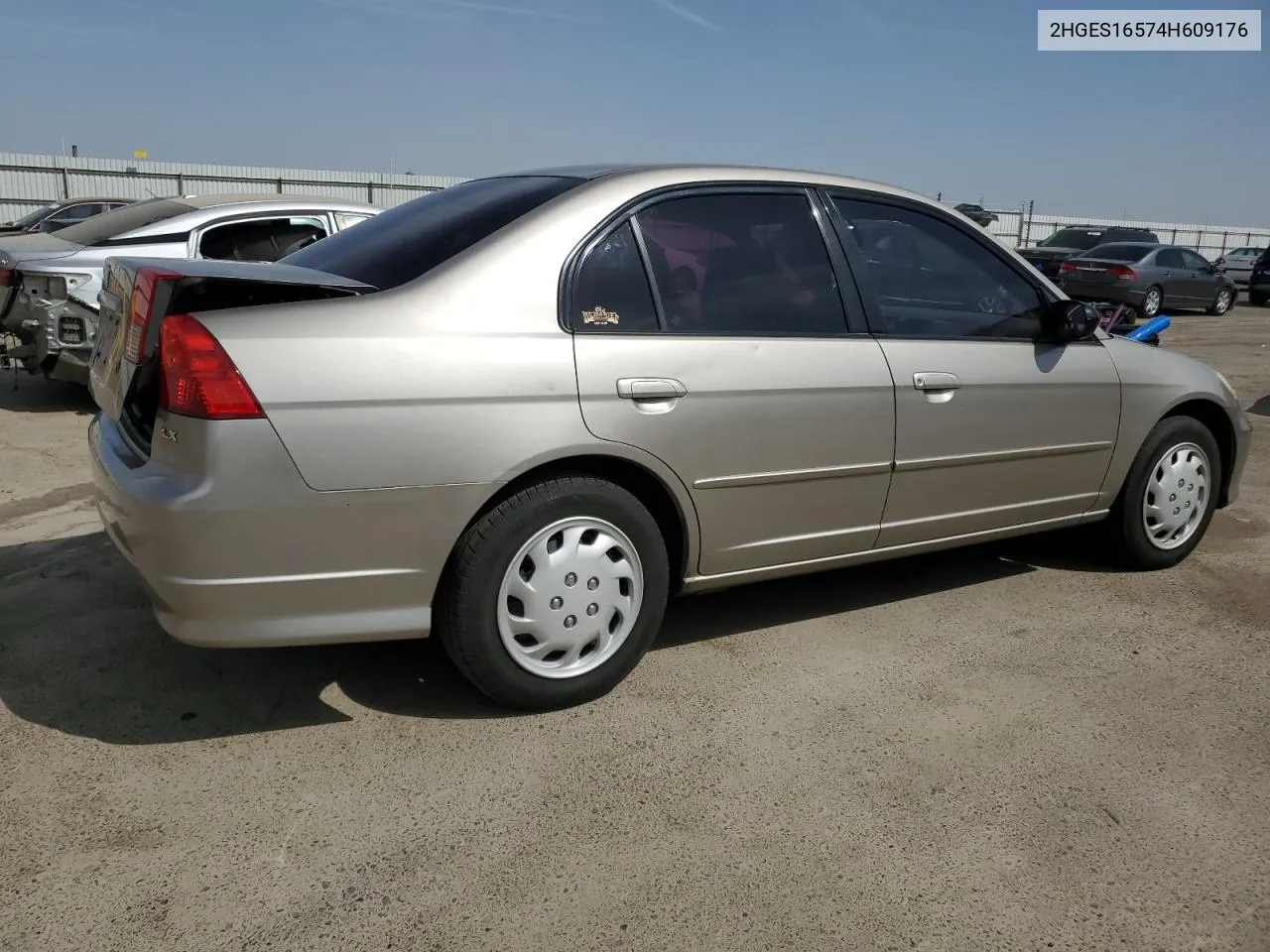 2004 Honda Civic Lx VIN: 2HGES16574H609176 Lot: 68919344