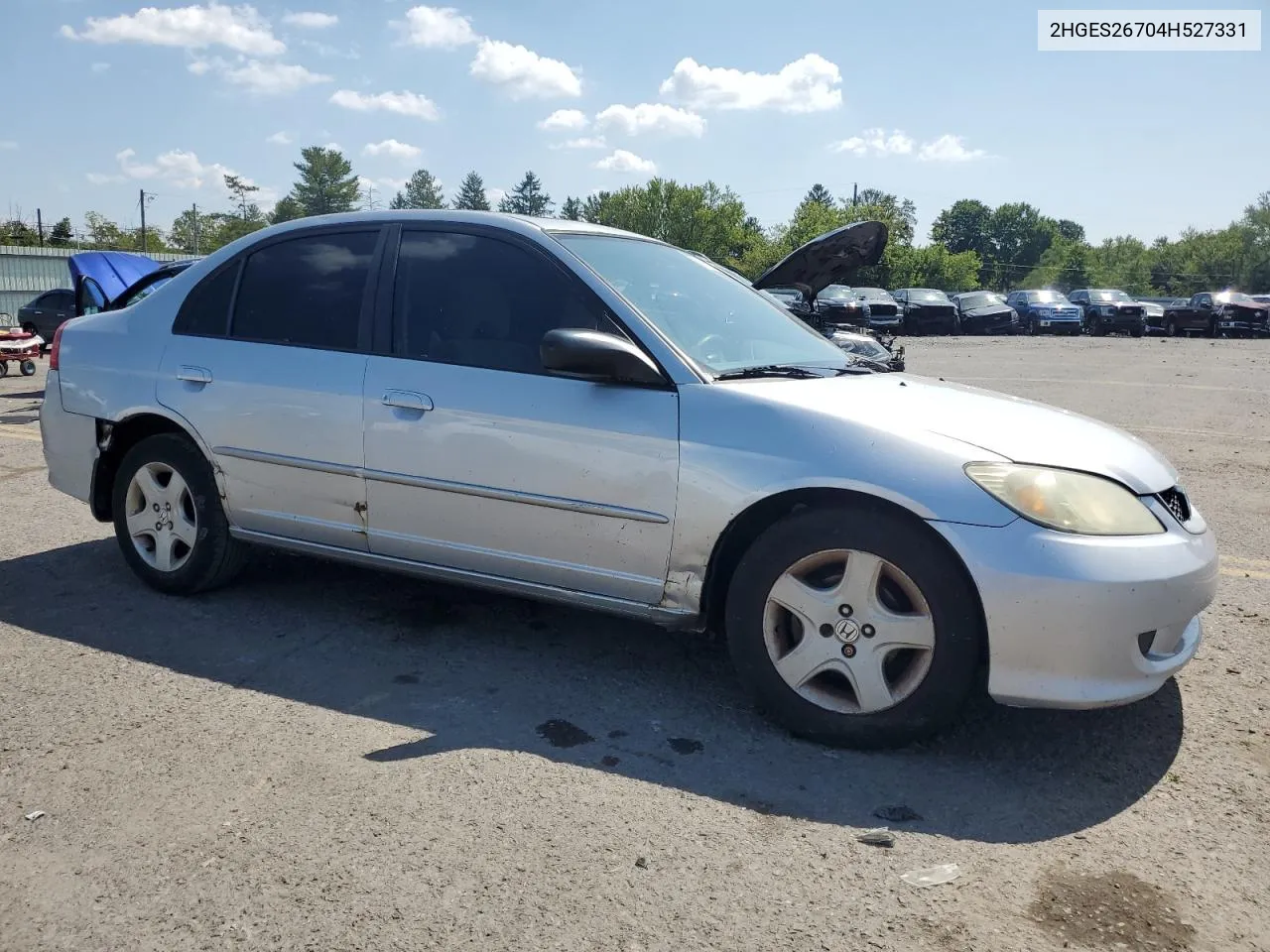 2004 Honda Civic Ex VIN: 2HGES26704H527331 Lot: 69052794