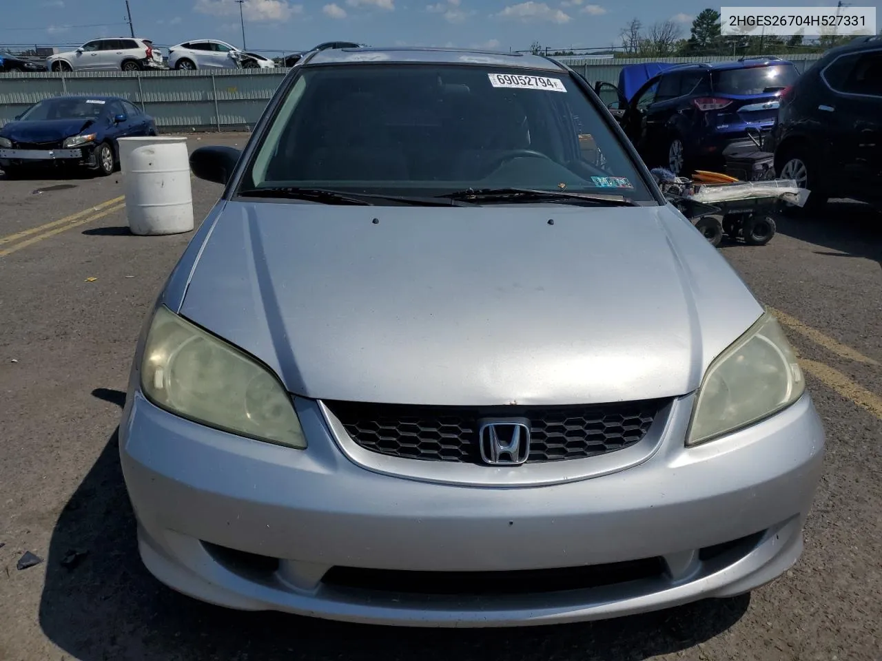 2004 Honda Civic Ex VIN: 2HGES26704H527331 Lot: 69052794