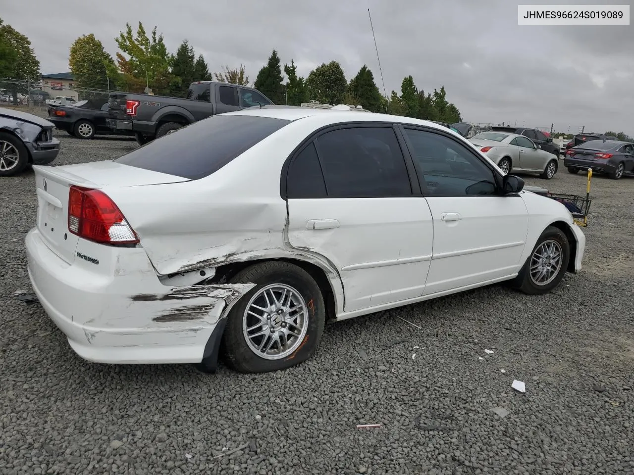 2004 Honda Civic Hybrid VIN: JHMES96624S019089 Lot: 69089724