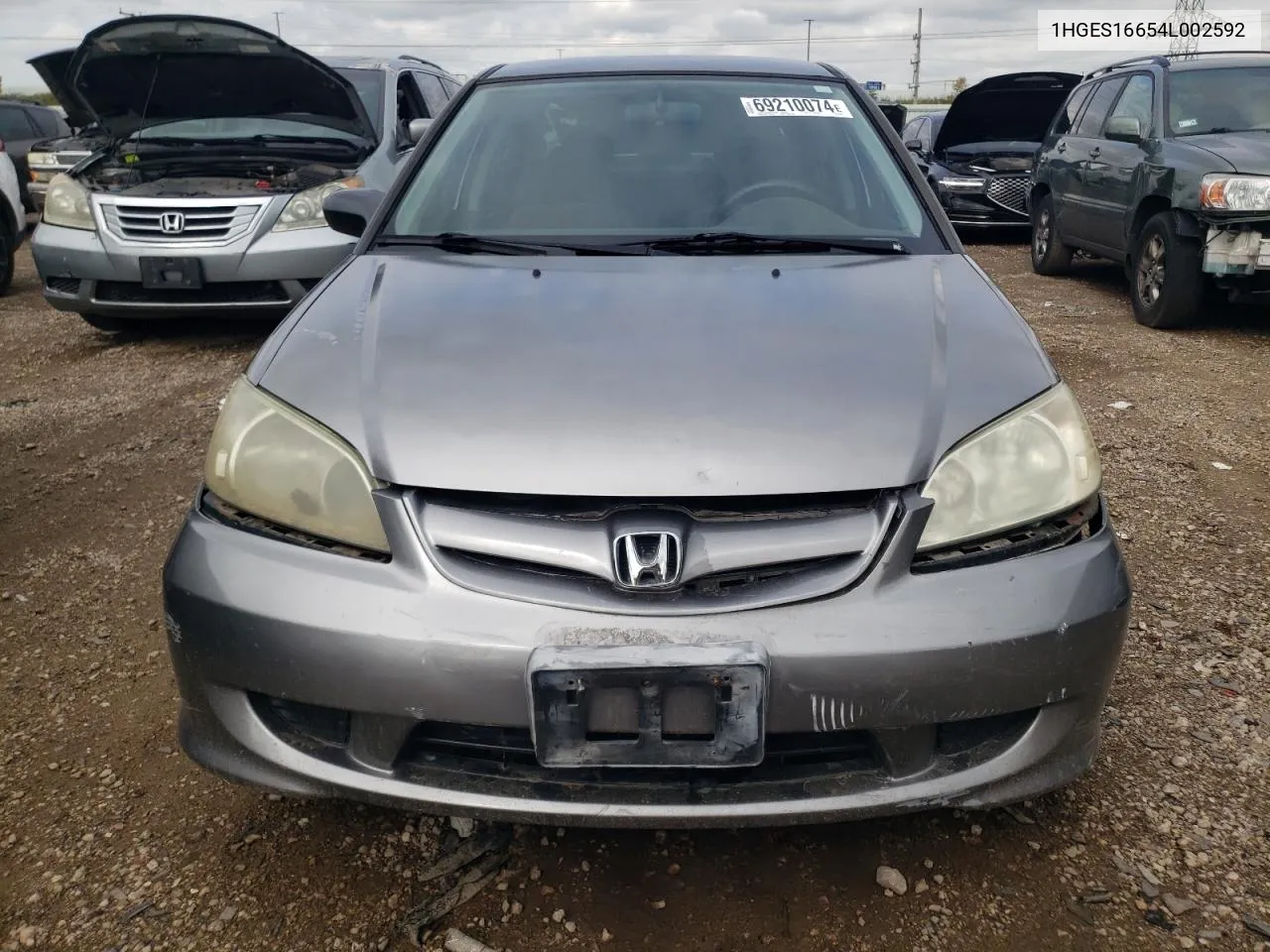 1HGES16654L002592 2004 Honda Civic Lx