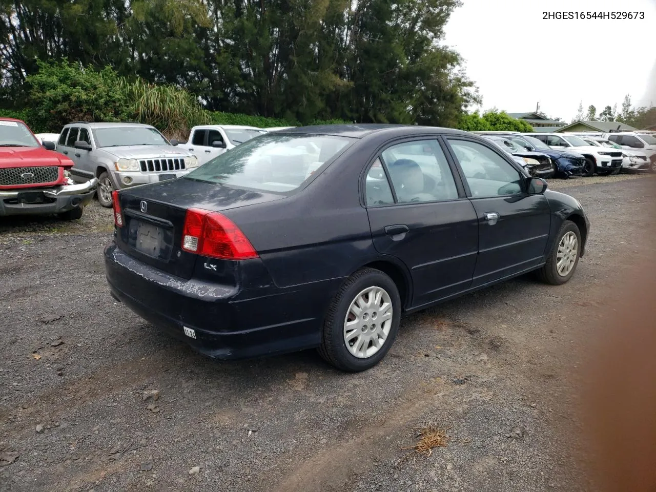 2004 Honda Civic Lx VIN: 2HGES16544H529673 Lot: 70060854