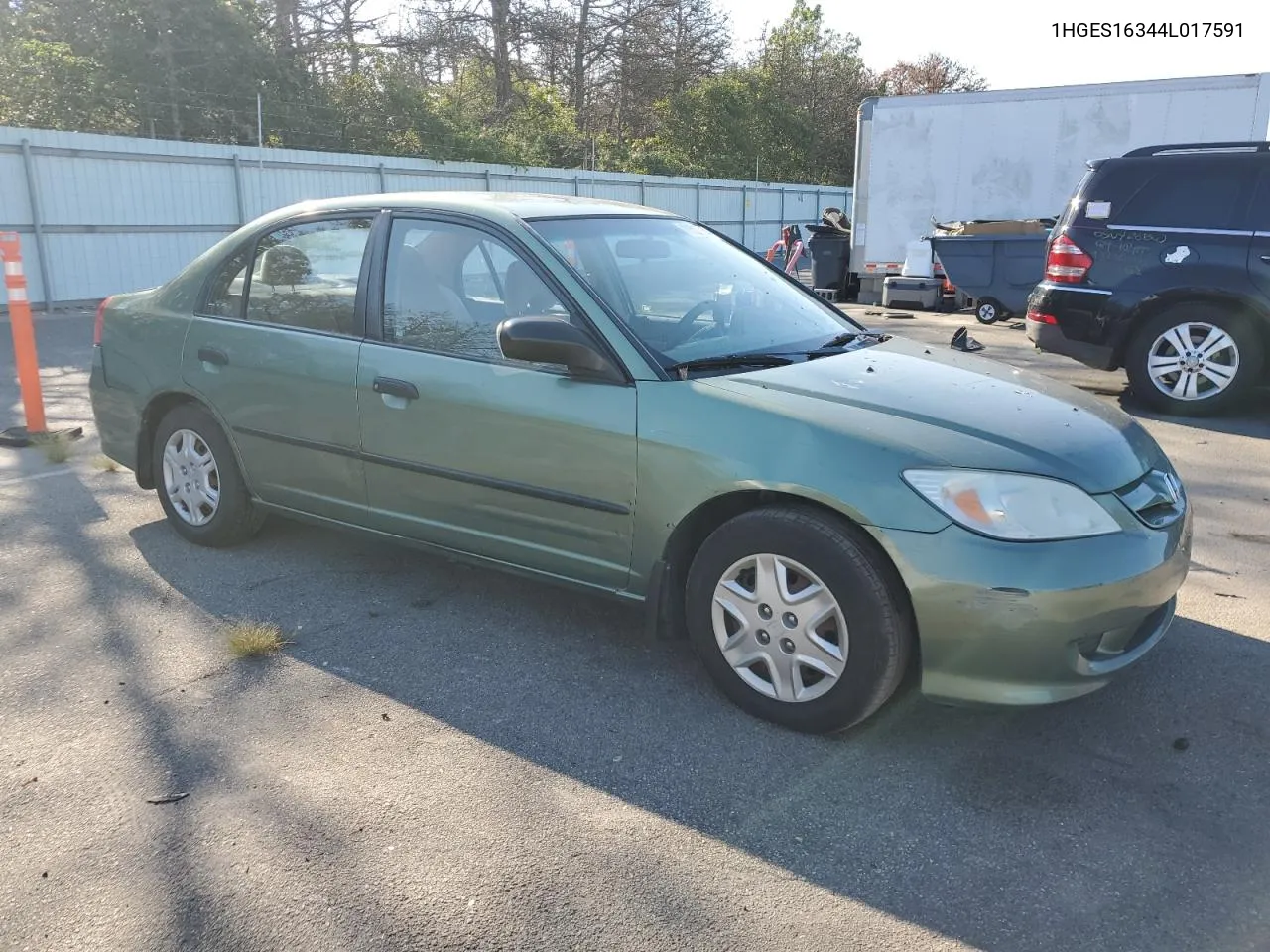 2004 Honda Civic Dx Vp VIN: 1HGES16344L017591 Lot: 70235554