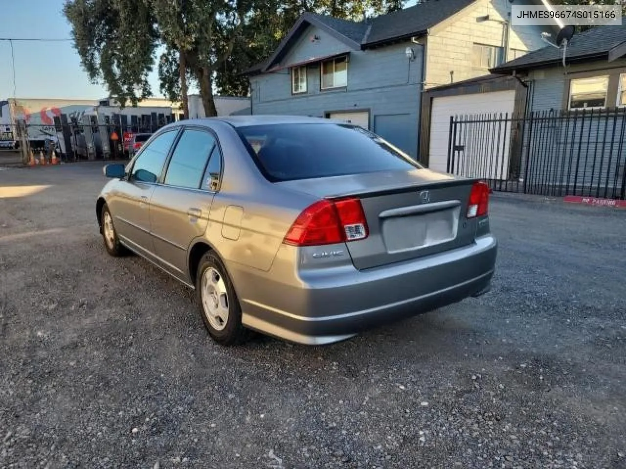 2004 Honda Civic Hybrid VIN: JHMES96674S015166 Lot: 70725634