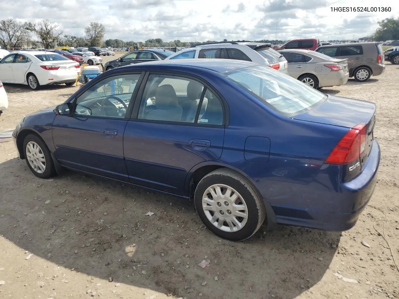 2004 Honda Civic Lx VIN: 1HGES16524L001360 Lot: 70778794