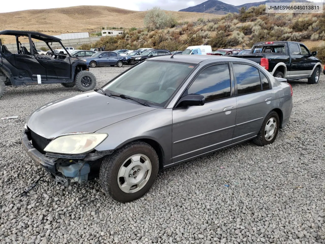 2004 Honda Civic Hybrid VIN: JHMES96604S013811 Lot: 71038164