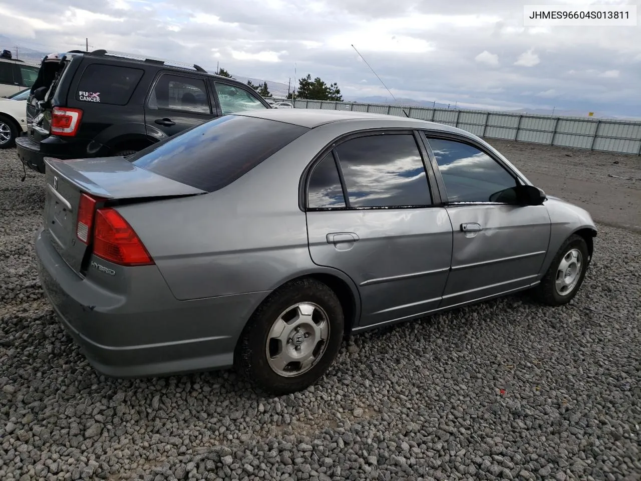 2004 Honda Civic Hybrid VIN: JHMES96604S013811 Lot: 71038164