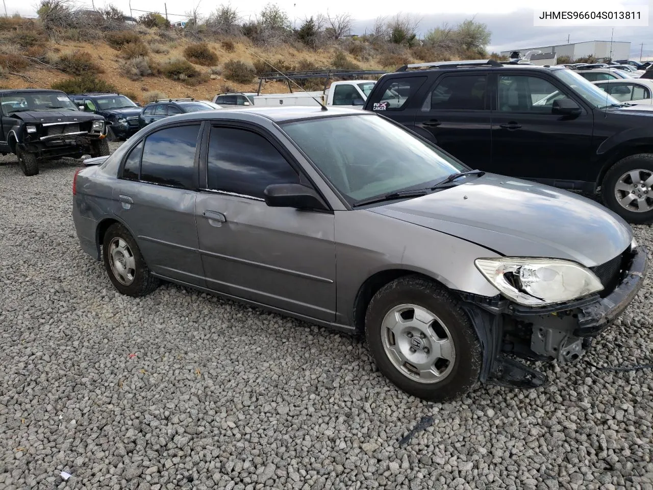 2004 Honda Civic Hybrid VIN: JHMES96604S013811 Lot: 71038164