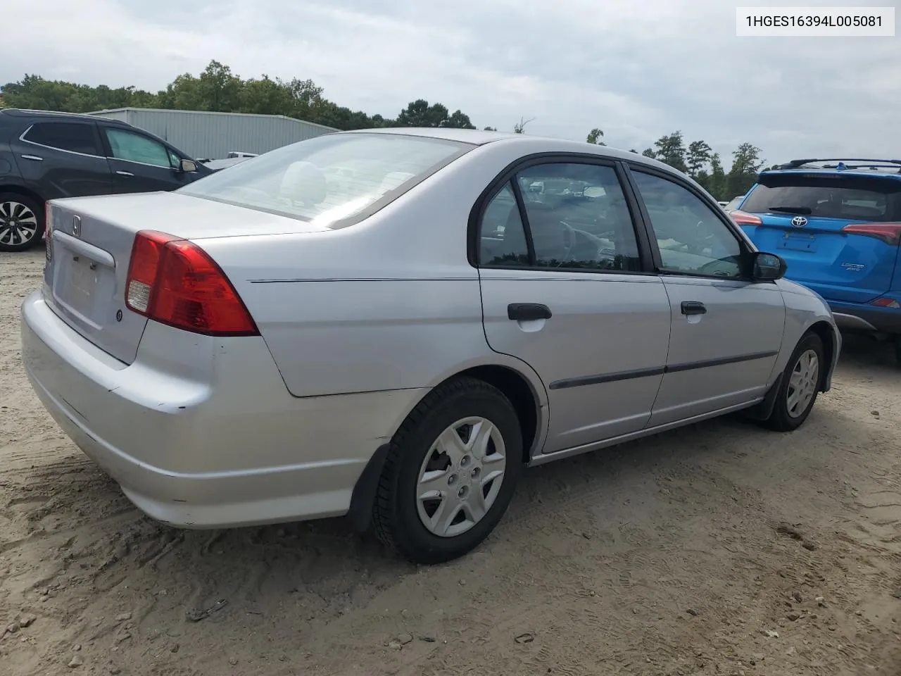 2004 Honda Civic Dx Vp VIN: 1HGES16394L005081 Lot: 71302374