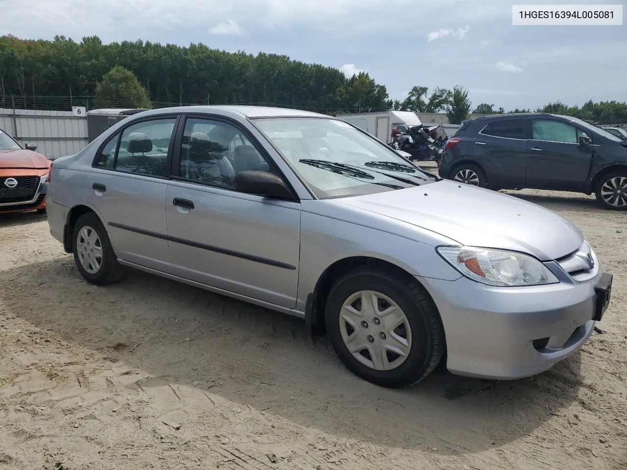 2004 Honda Civic Dx Vp VIN: 1HGES16394L005081 Lot: 71302374