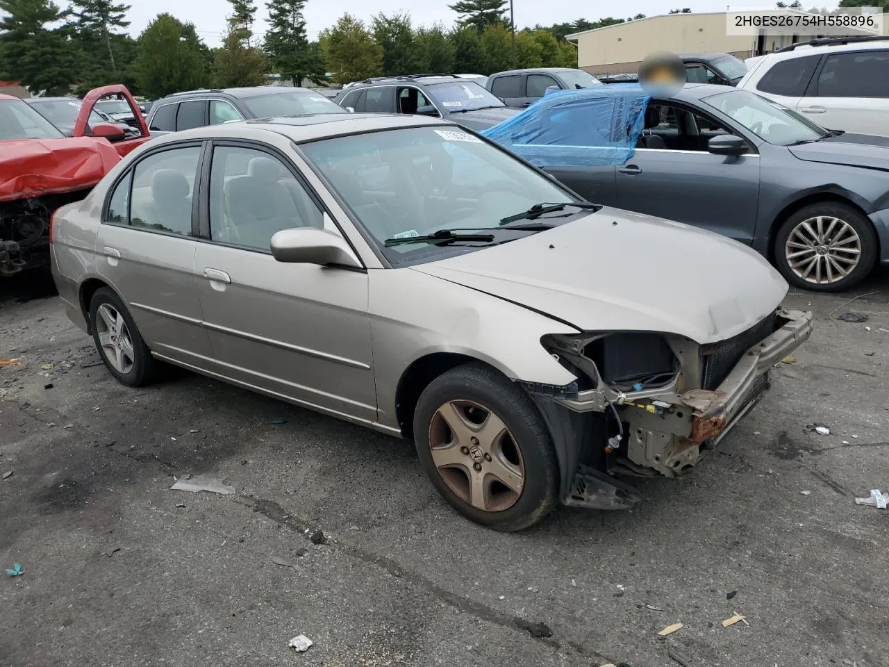 2HGES26754H558896 2004 Honda Civic Ex