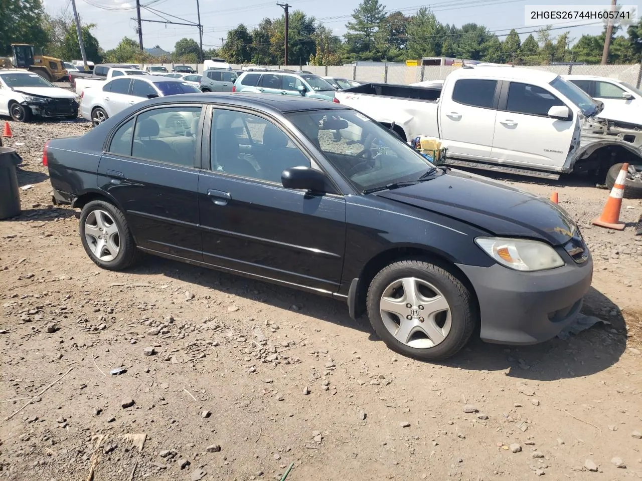 2004 Honda Civic Ex VIN: 2HGES26744H605741 Lot: 71460454