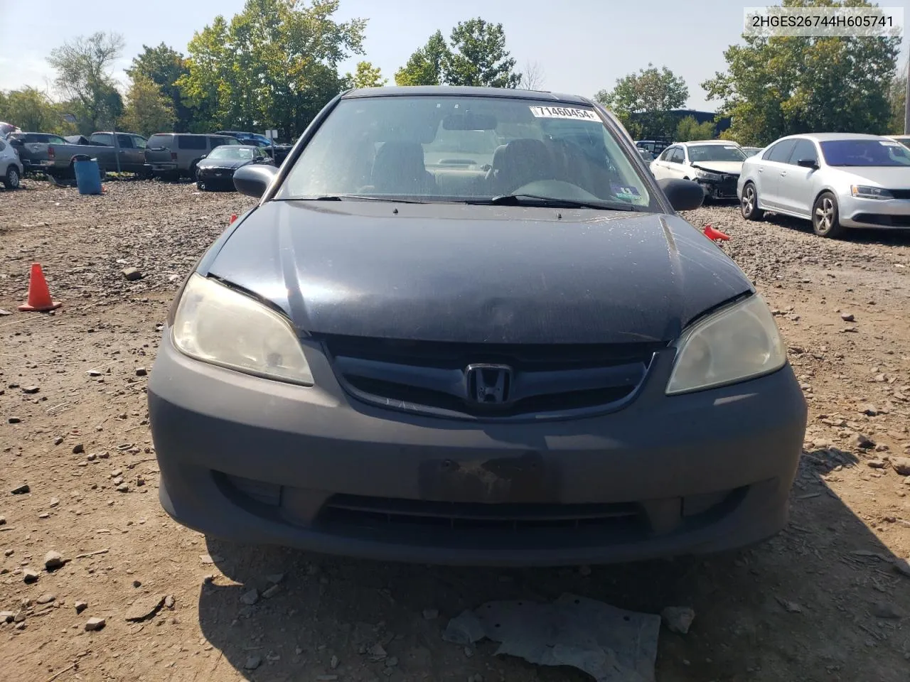 2004 Honda Civic Ex VIN: 2HGES26744H605741 Lot: 71460454