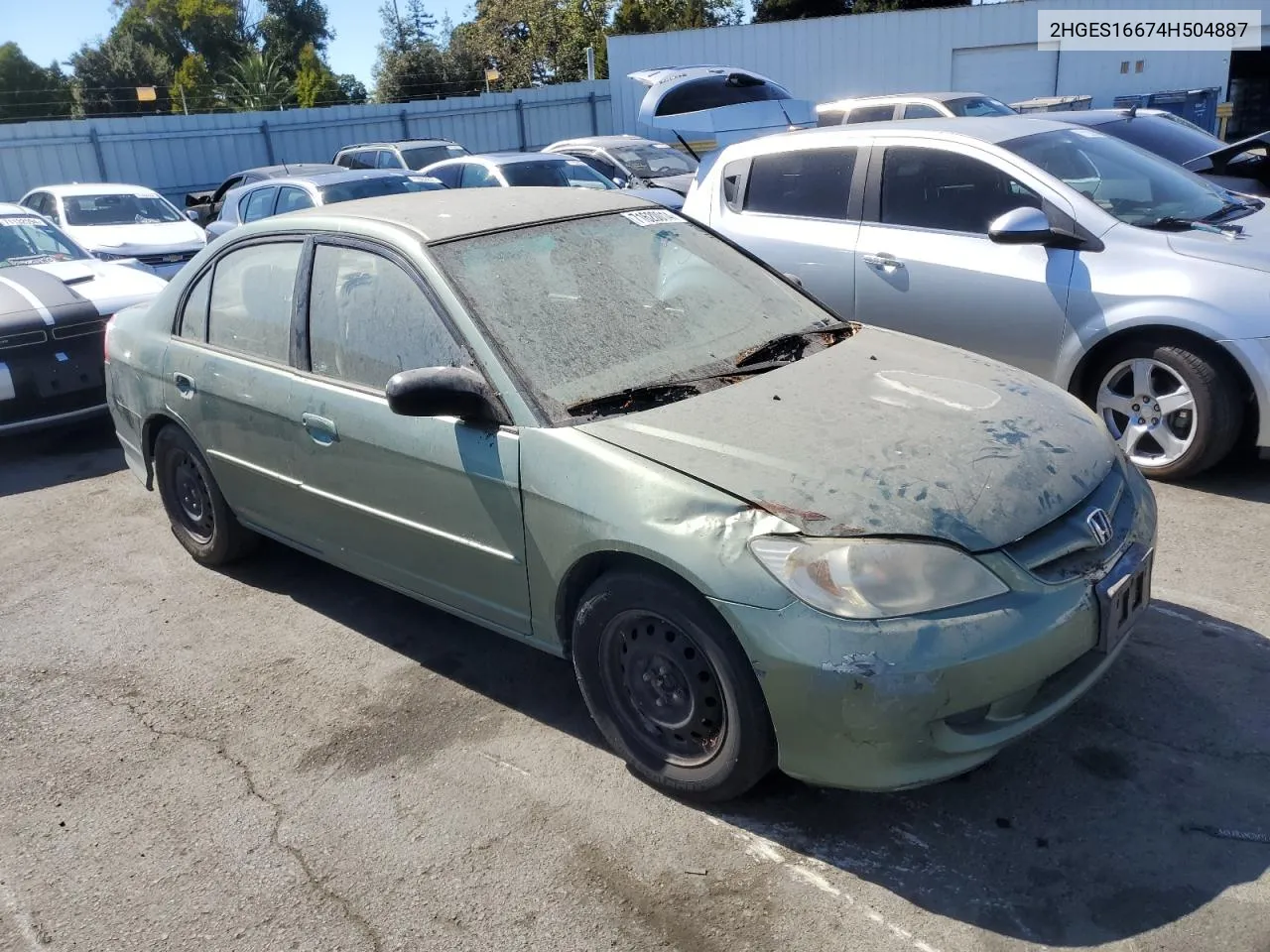 2HGES16674H504887 2004 Honda Civic Lx