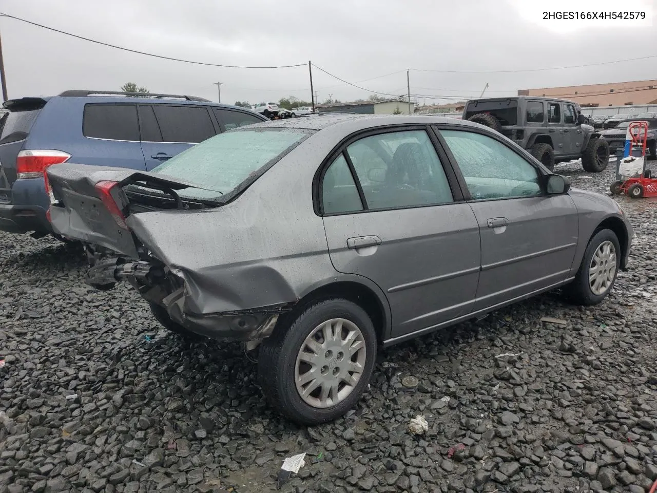 2004 Honda Civic Lx VIN: 2HGES166X4H542579 Lot: 71818834