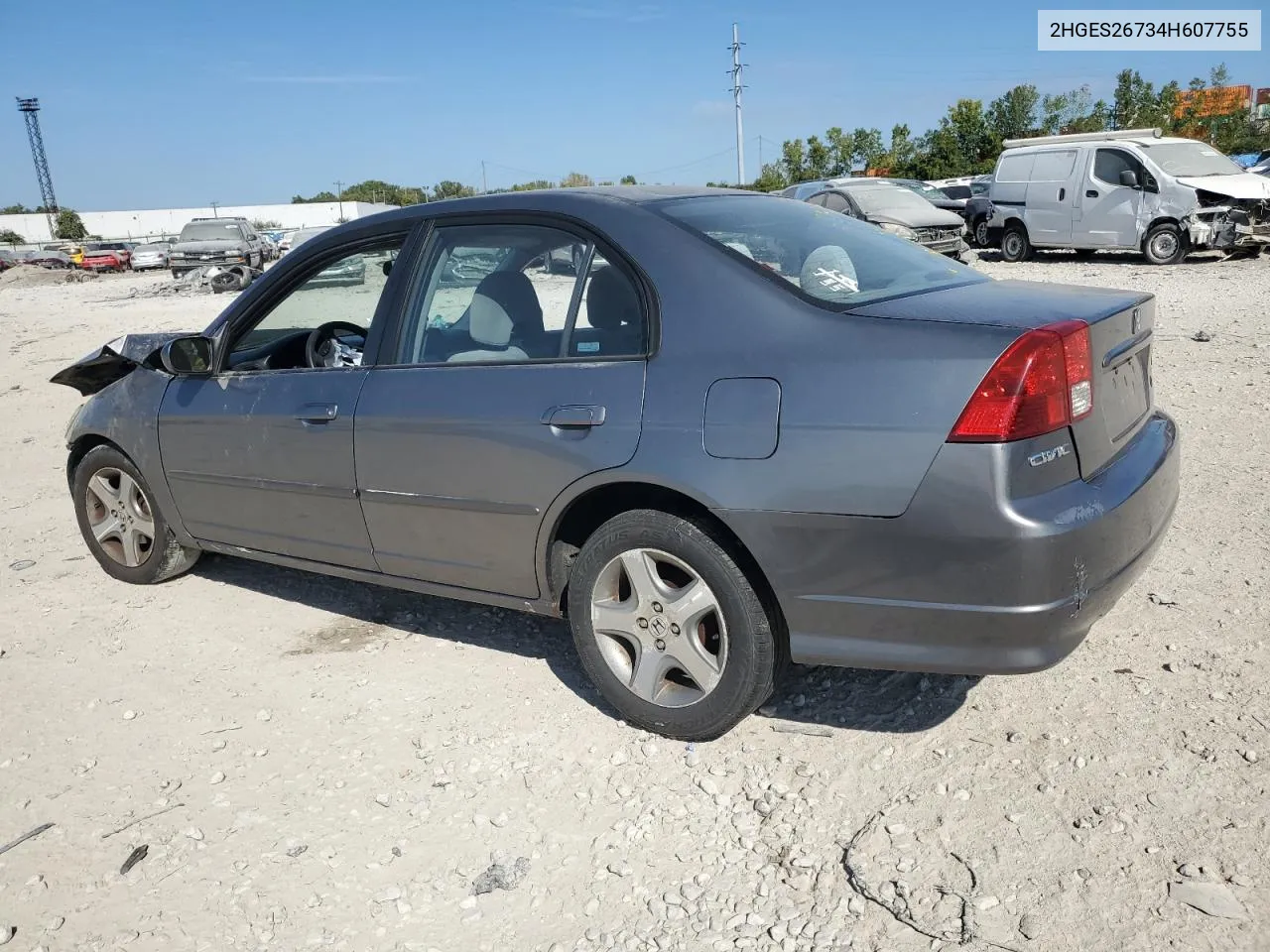 2004 Honda Civic Ex VIN: 2HGES26734H607755 Lot: 71873634