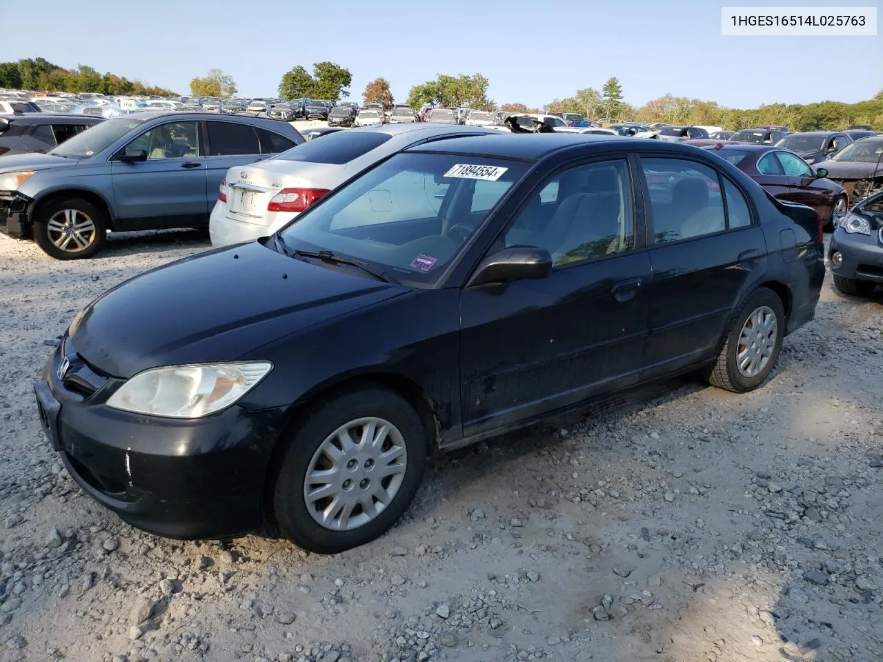 2004 Honda Civic Lx VIN: 1HGES16514L025763 Lot: 71894554