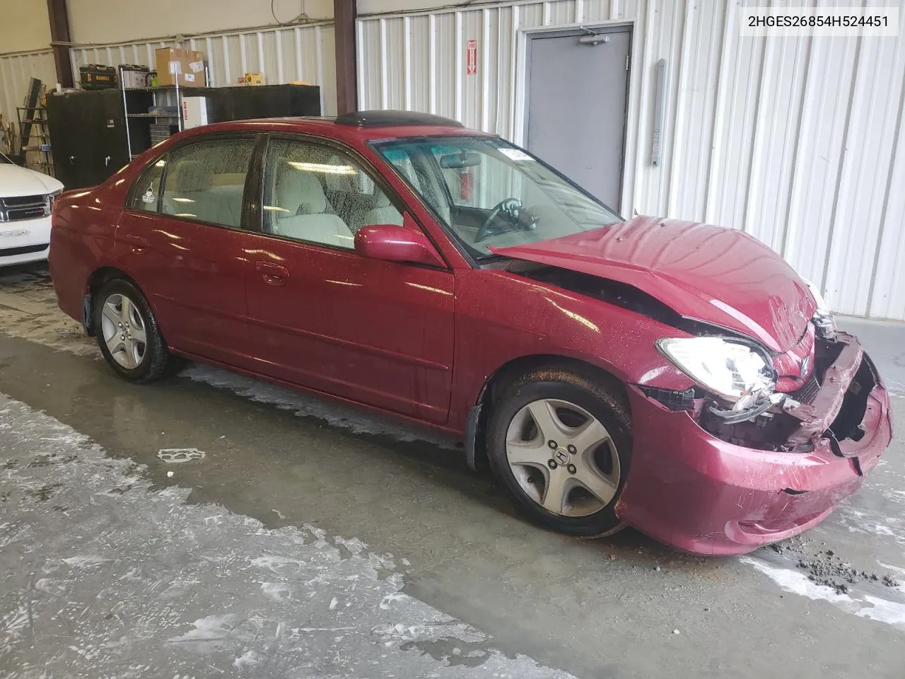 2004 Honda Civic Ex VIN: 2HGES26854H524451 Lot: 71924584