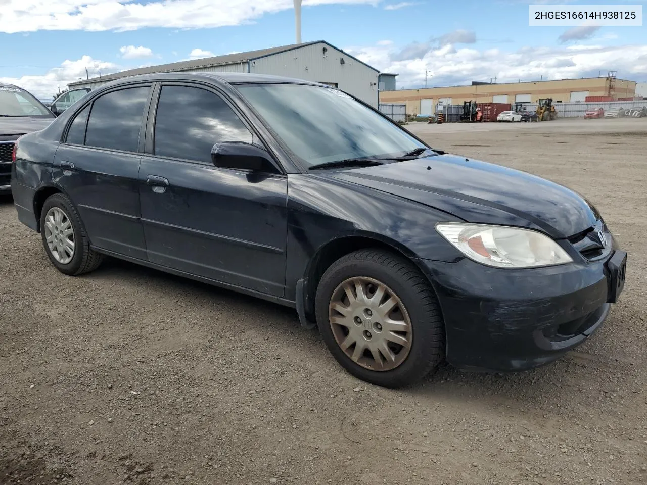 2004 Honda Civic Lx VIN: 2HGES16614H938125 Lot: 72510114