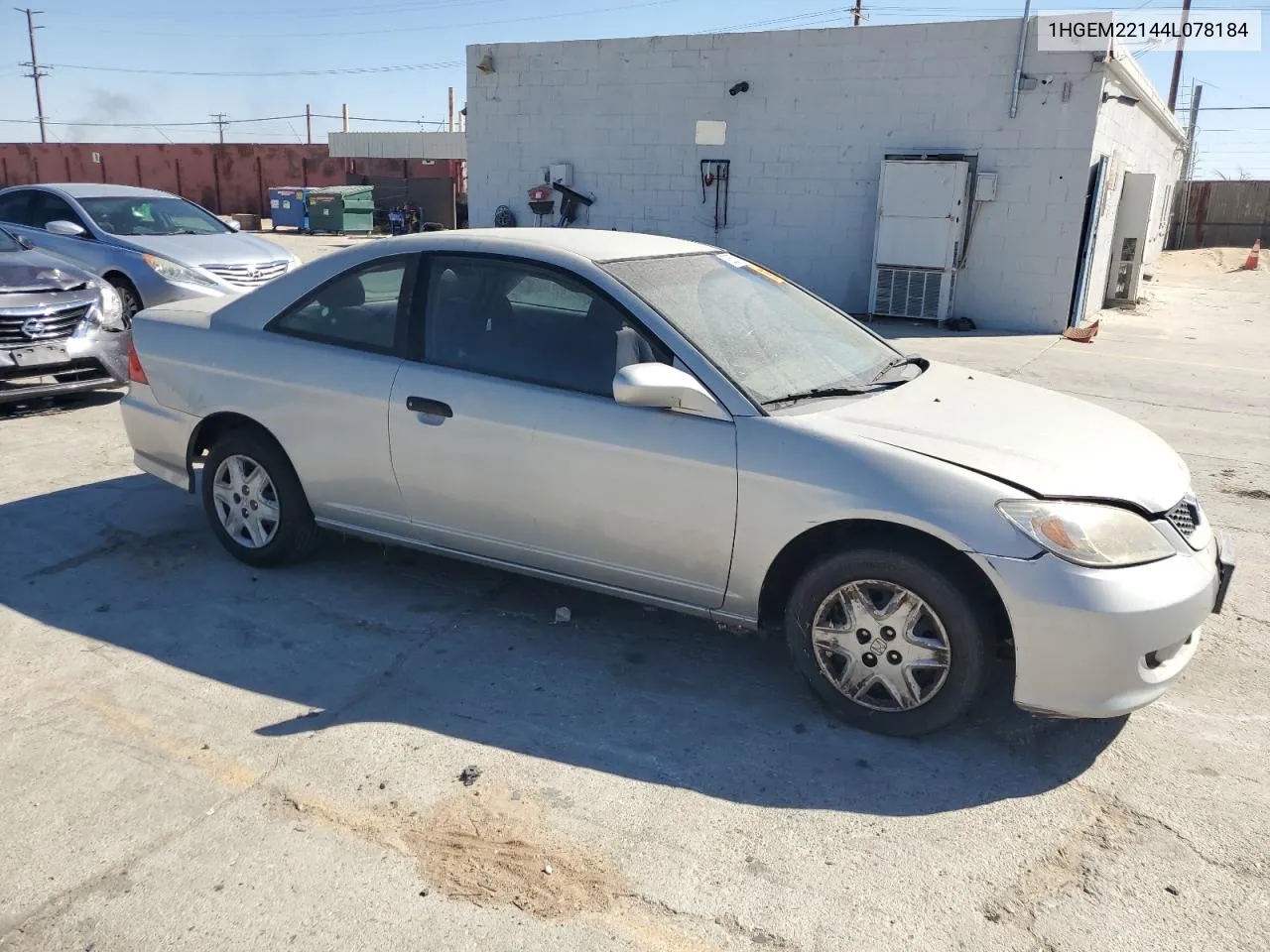 2004 Honda Civic Dx Vp VIN: 1HGEM22144L078184 Lot: 72657114