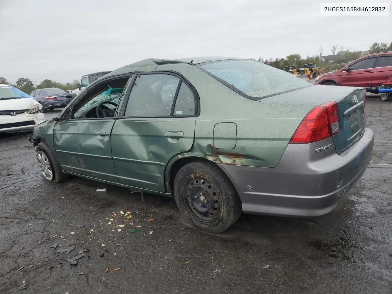 2004 Honda Civic Lx VIN: 2HGES16584H612832 Lot: 72888654