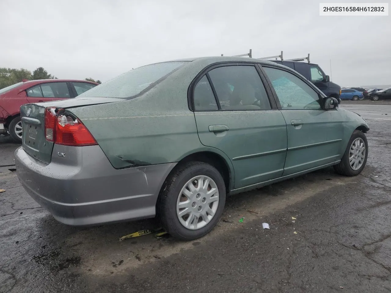 2004 Honda Civic Lx VIN: 2HGES16584H612832 Lot: 72888654