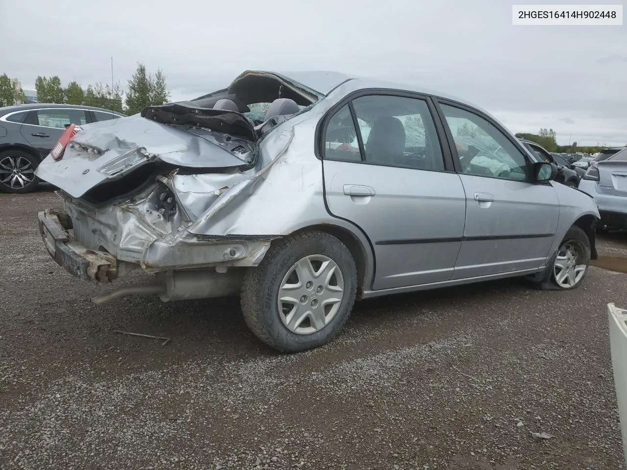 2004 Honda Civic Dx VIN: 2HGES16414H902448 Lot: 72901884