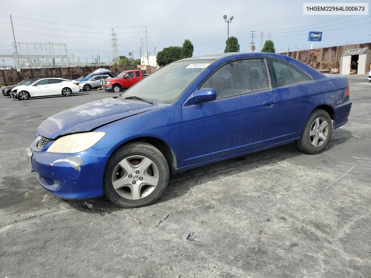 1HGEM22964L000673 2004 Honda Civic Ex