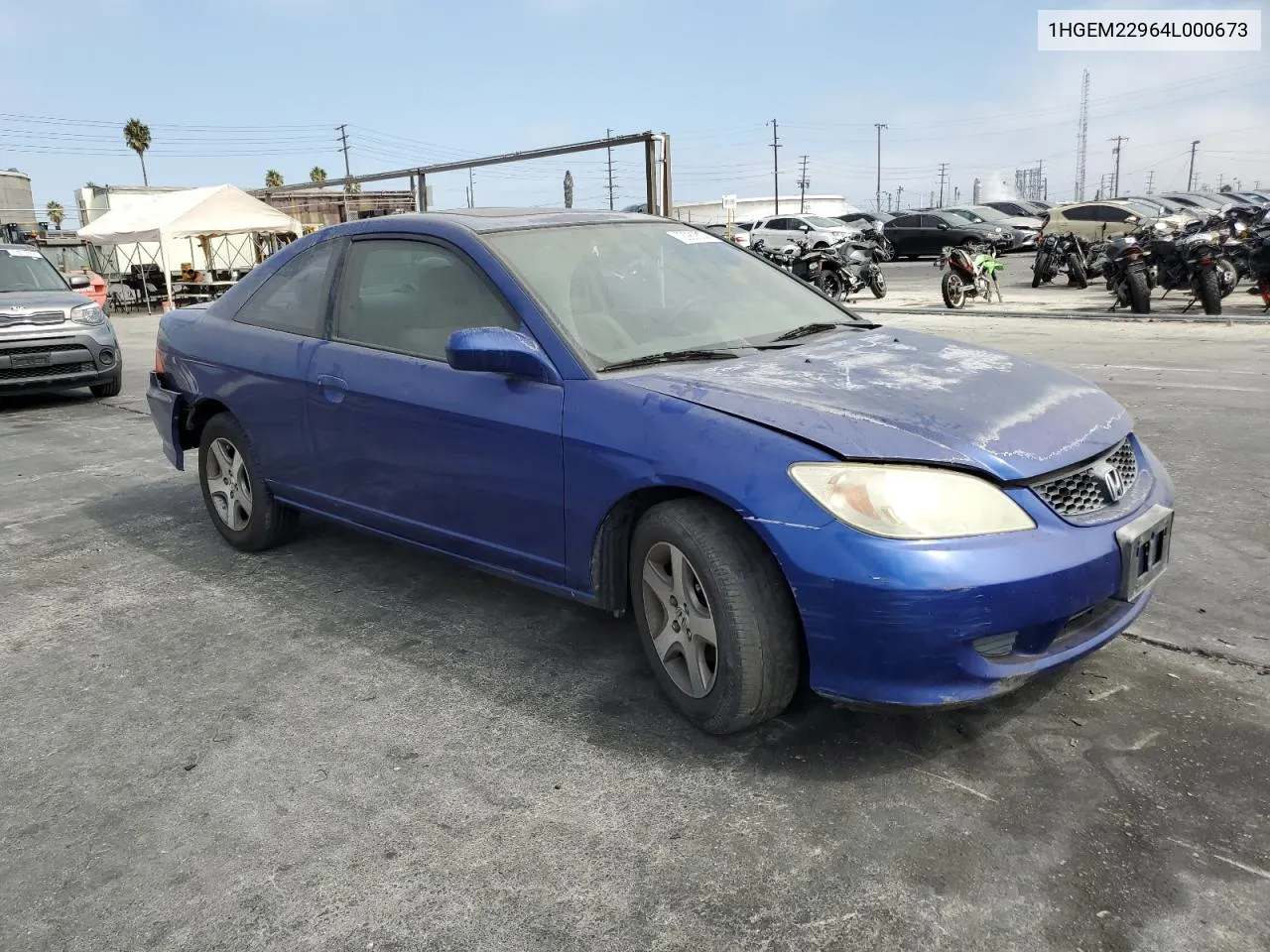 1HGEM22964L000673 2004 Honda Civic Ex