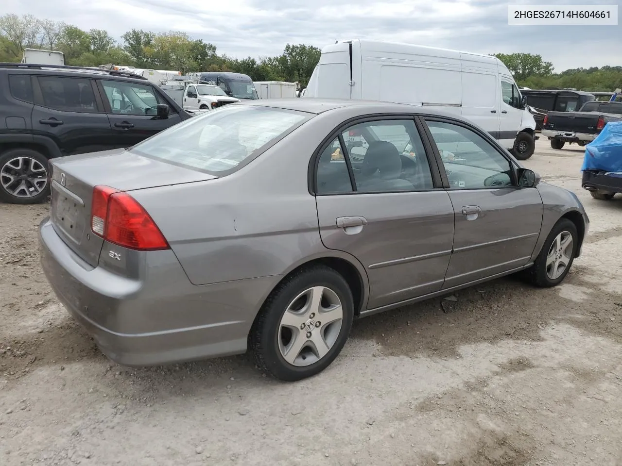 2004 Honda Civic Ex VIN: 2HGES26714H604661 Lot: 73020204