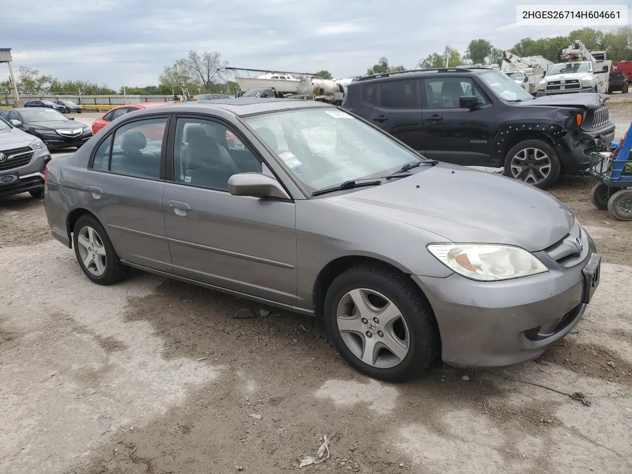 2004 Honda Civic Ex VIN: 2HGES26714H604661 Lot: 73020204