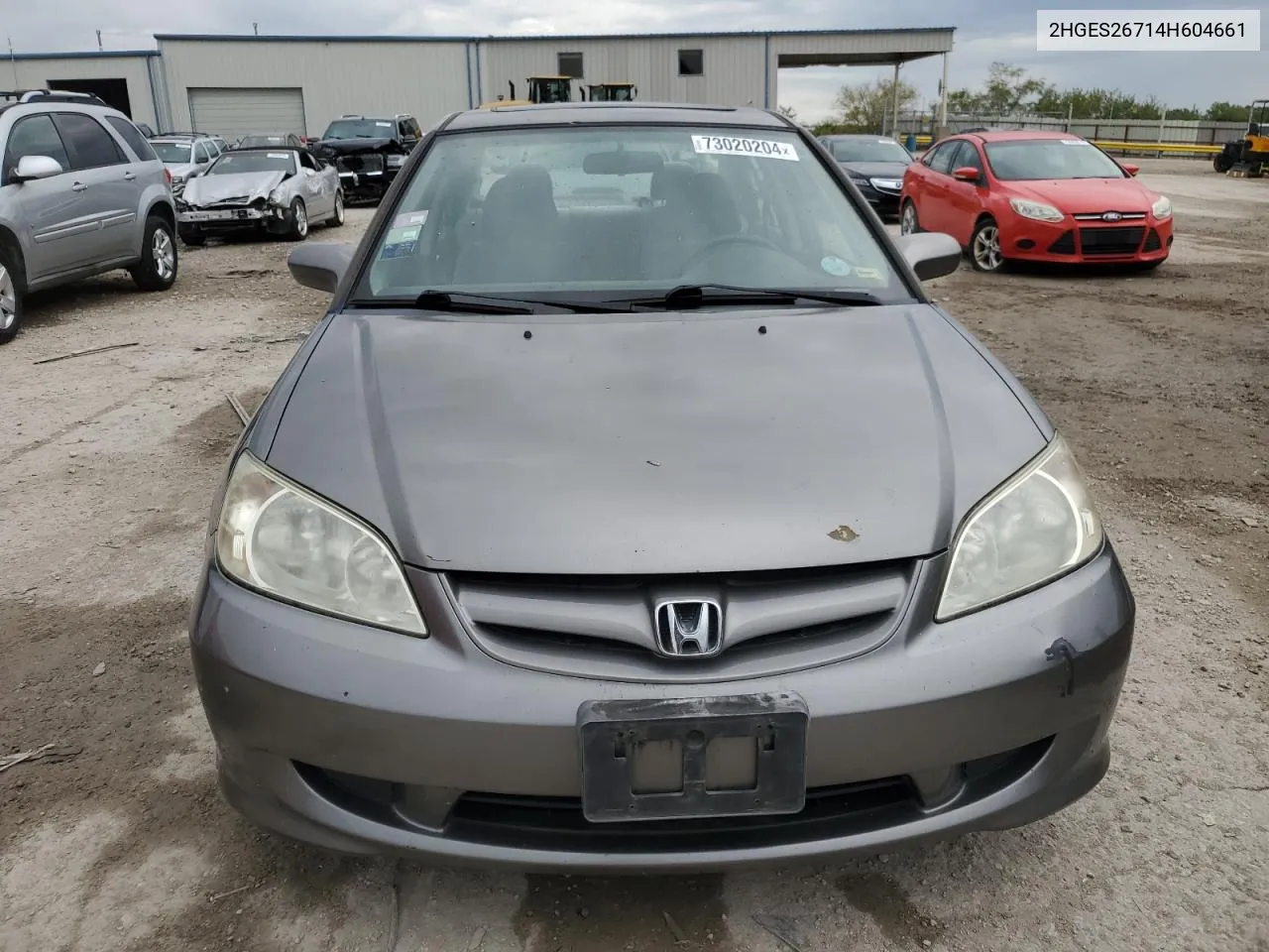 2004 Honda Civic Ex VIN: 2HGES26714H604661 Lot: 73020204