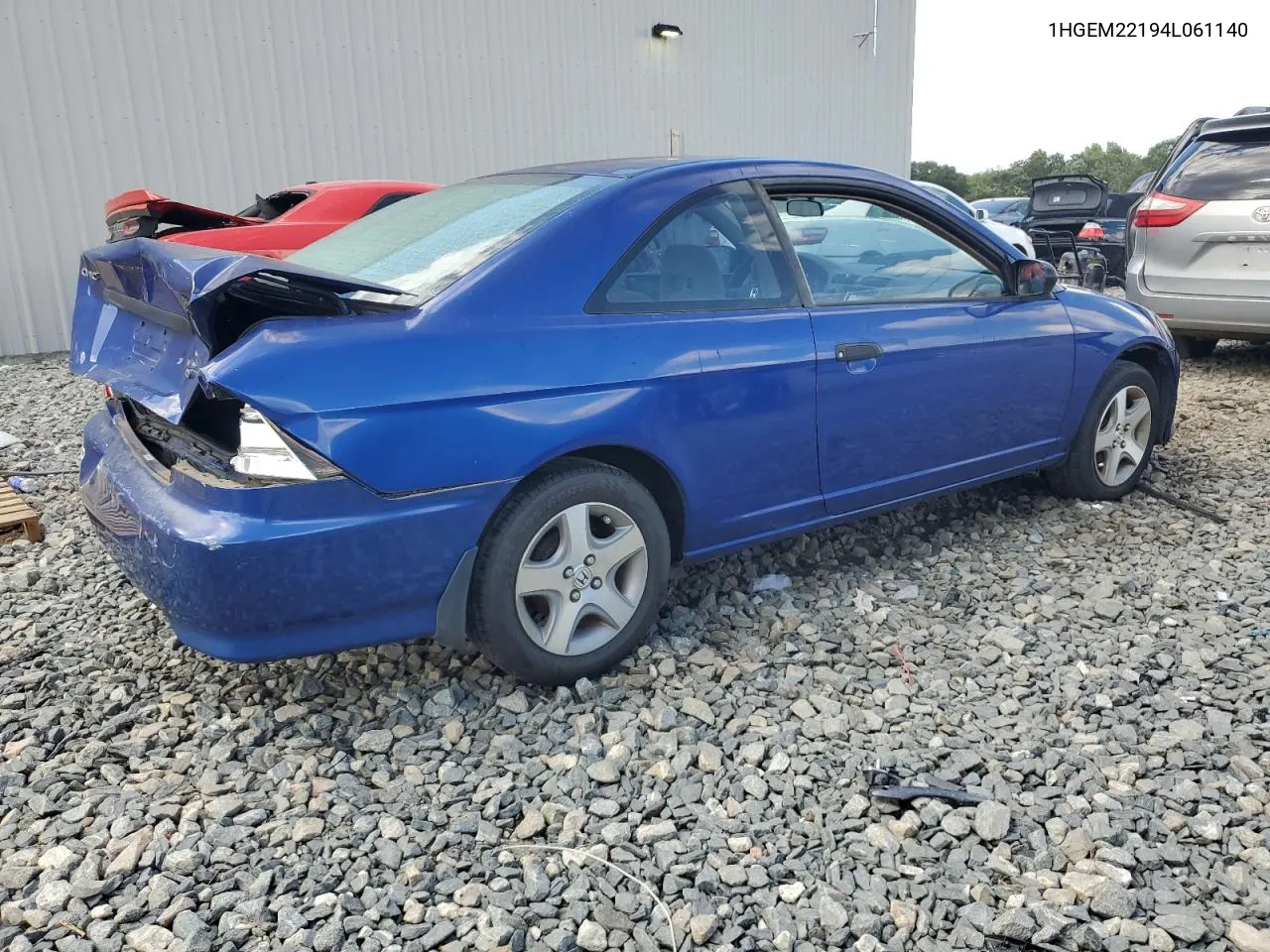 2004 Honda Civic Dx Vp VIN: 1HGEM22194L061140 Lot: 73025784