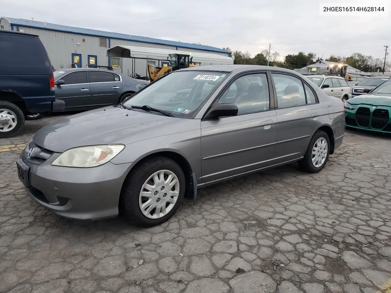 2004 Honda Civic Lx VIN: 2HGES16514H628144 Lot: 73118724