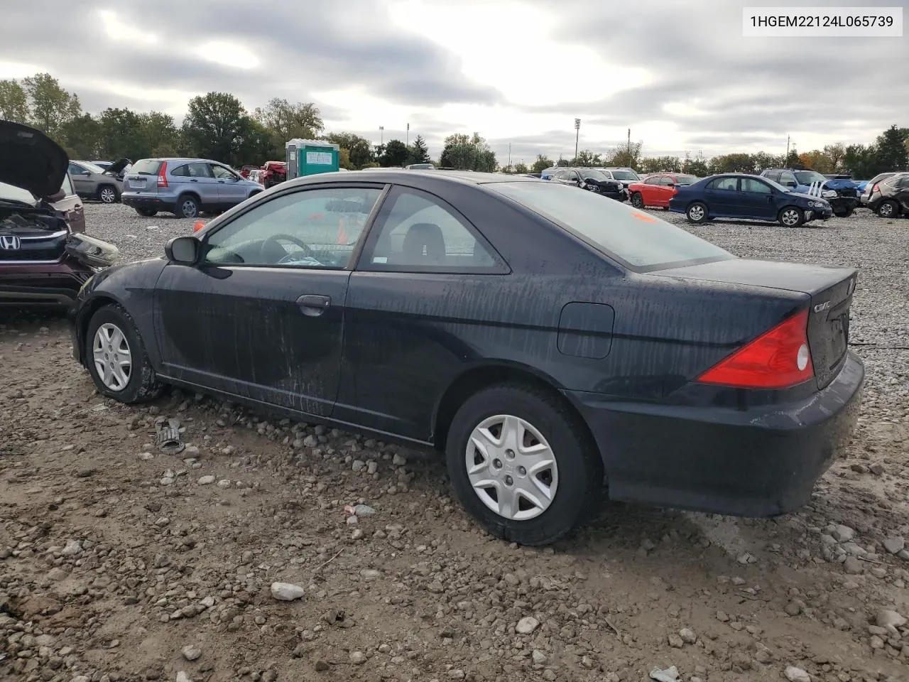 2004 Honda Civic Dx Vp VIN: 1HGEM22124L065739 Lot: 73195774