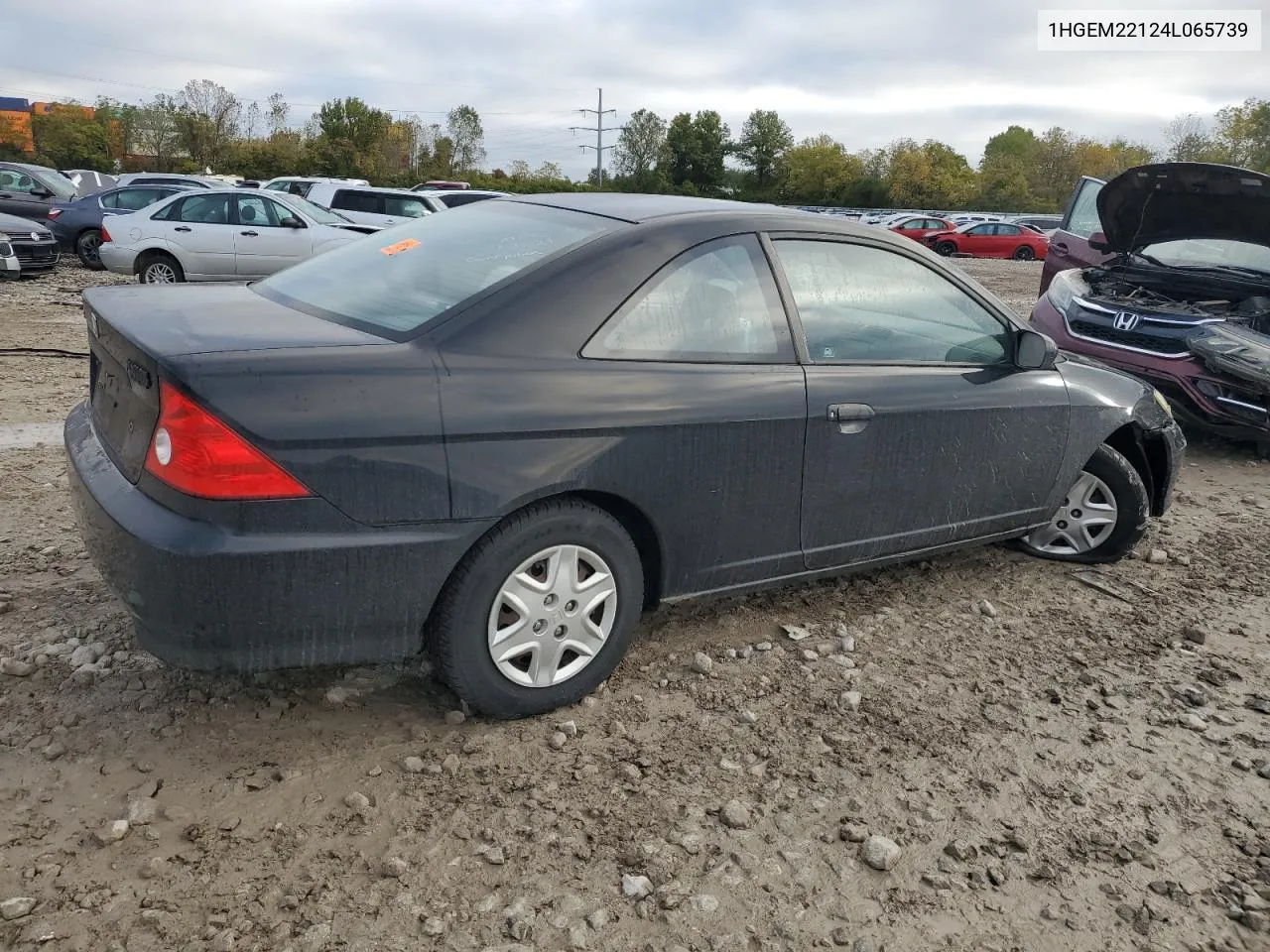 2004 Honda Civic Dx Vp VIN: 1HGEM22124L065739 Lot: 73195774