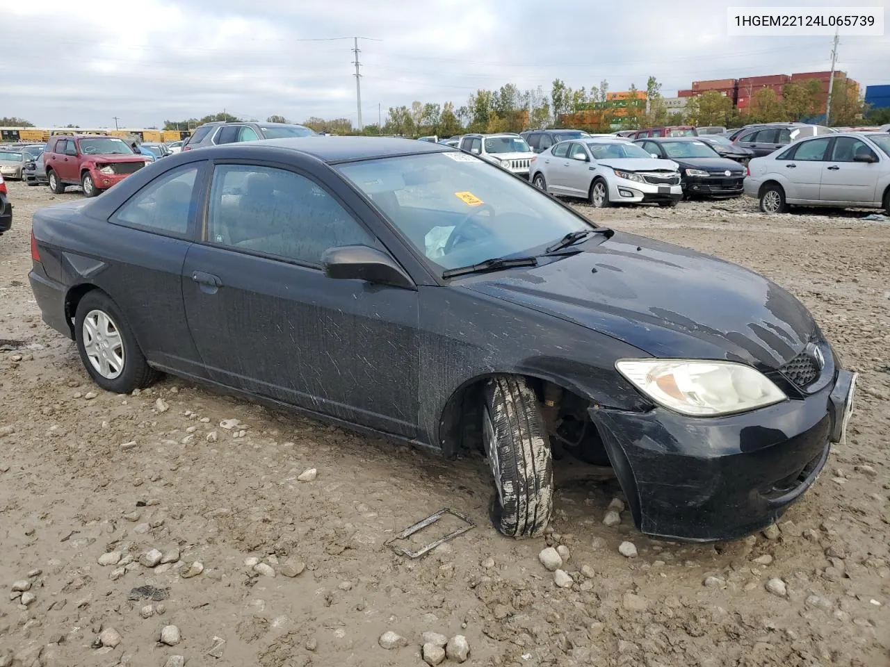 2004 Honda Civic Dx Vp VIN: 1HGEM22124L065739 Lot: 73195774