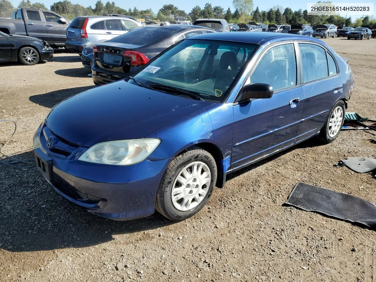 2004 Honda Civic Lx VIN: 2HGES16514H520283 Lot: 73579554