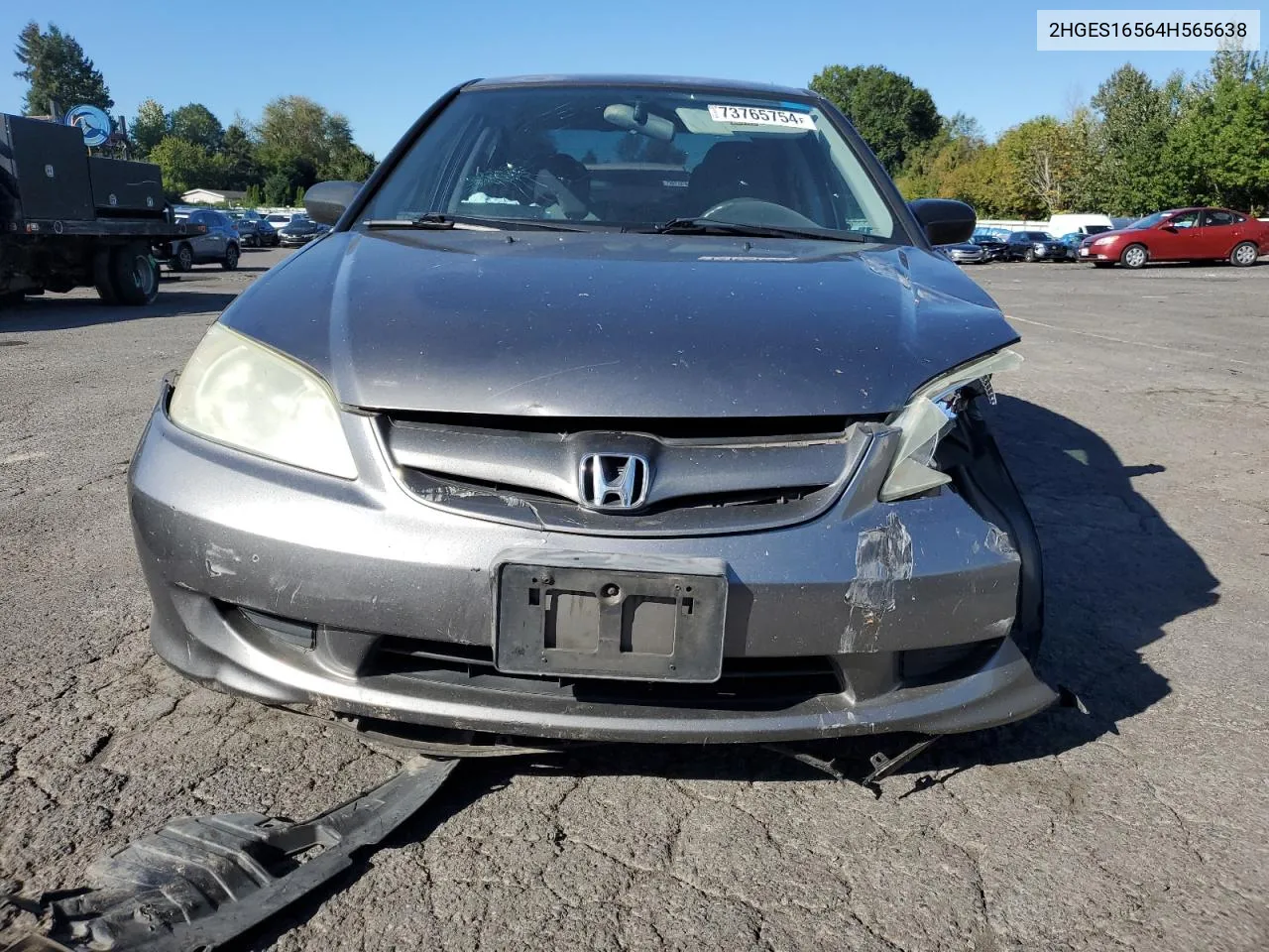 2004 Honda Civic Lx VIN: 2HGES16564H565638 Lot: 73765754