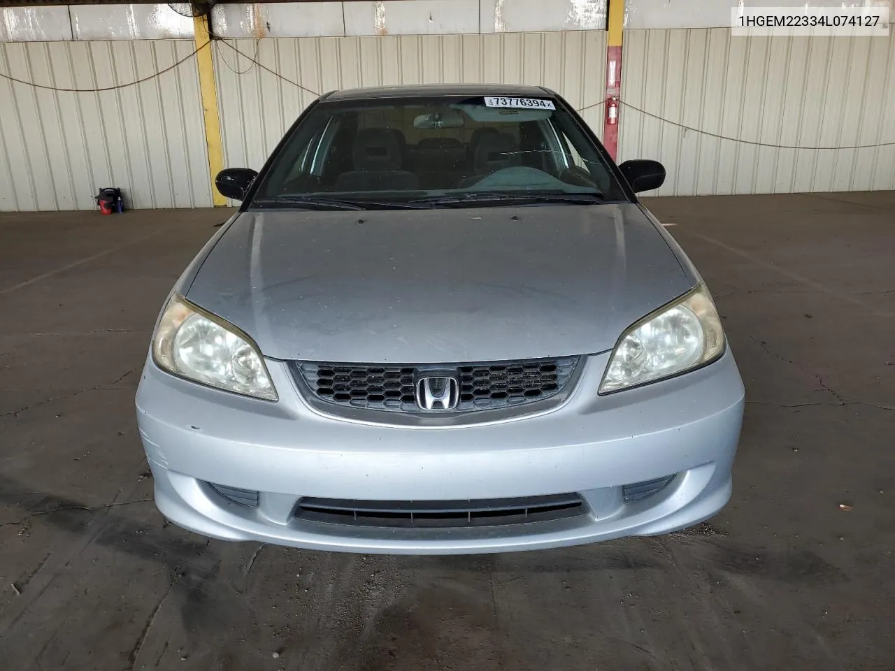 2004 Honda Civic Dx Vp VIN: 1HGEM22334L074127 Lot: 73776394