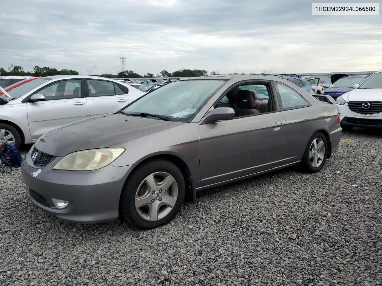 2004 Honda Civic Ex VIN: 1HGEM22934L066680 Lot: 73836494