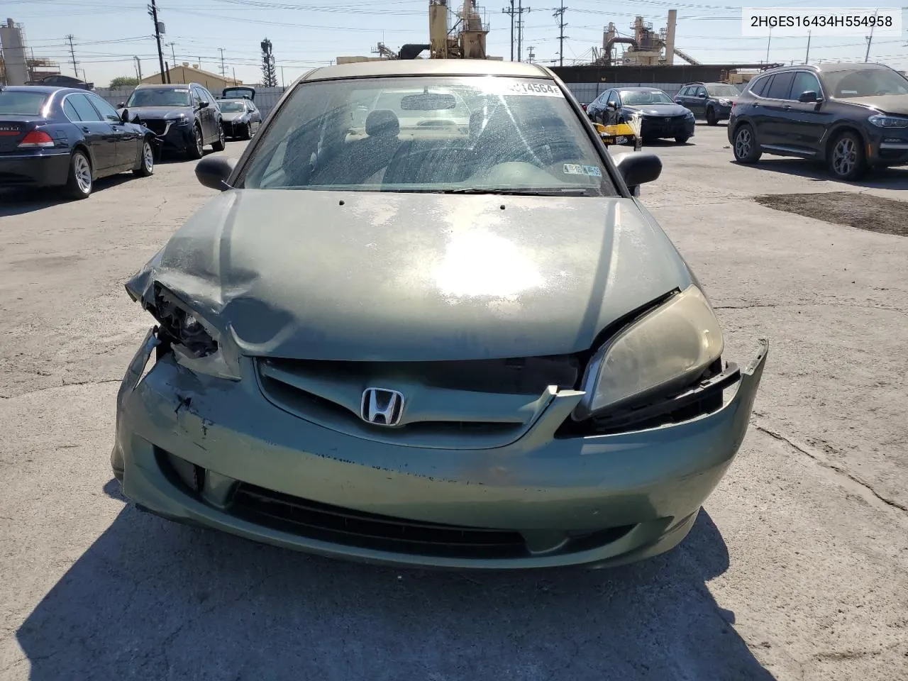 2004 Honda Civic Dx VIN: 2HGES16434H554958 Lot: 74014564